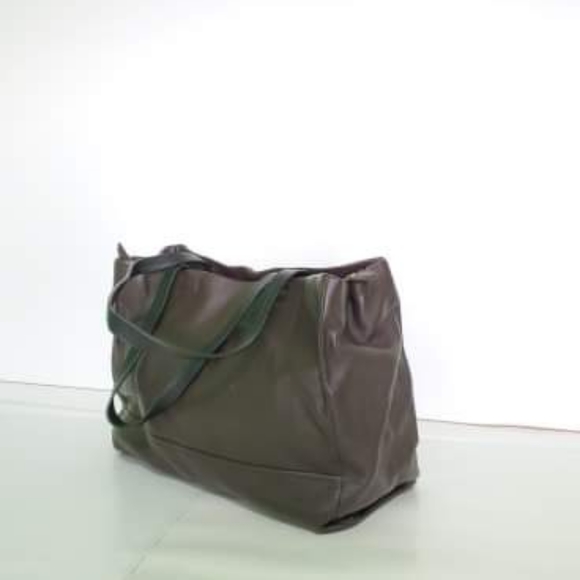 Studio Pollini Dark brown leather tote bag - Picture 4 of 8